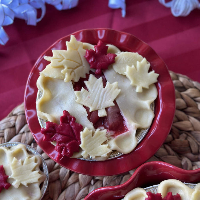 Canada Day Cherry Berry Pie