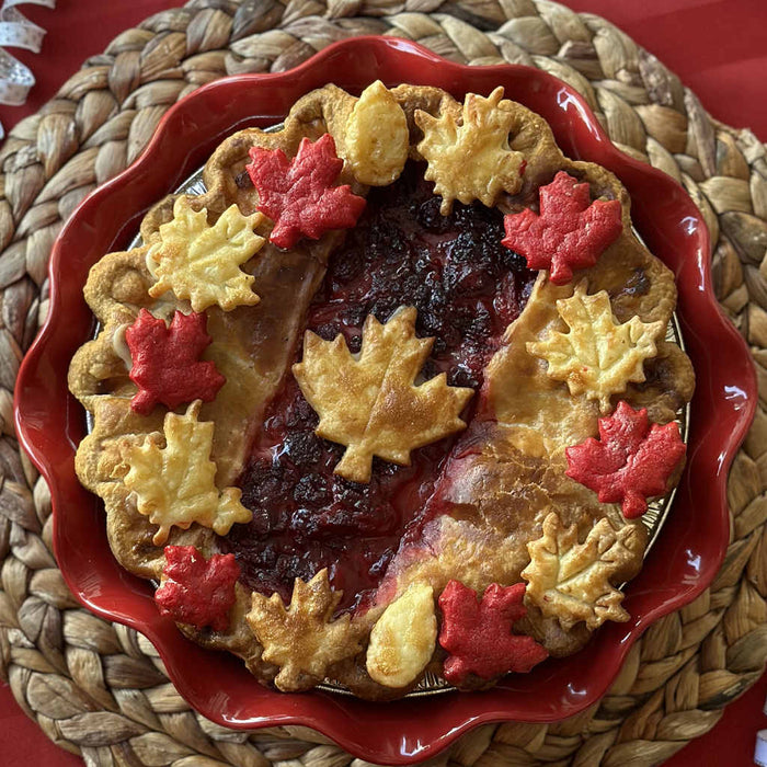 Canada Day Cherry Berry Pie