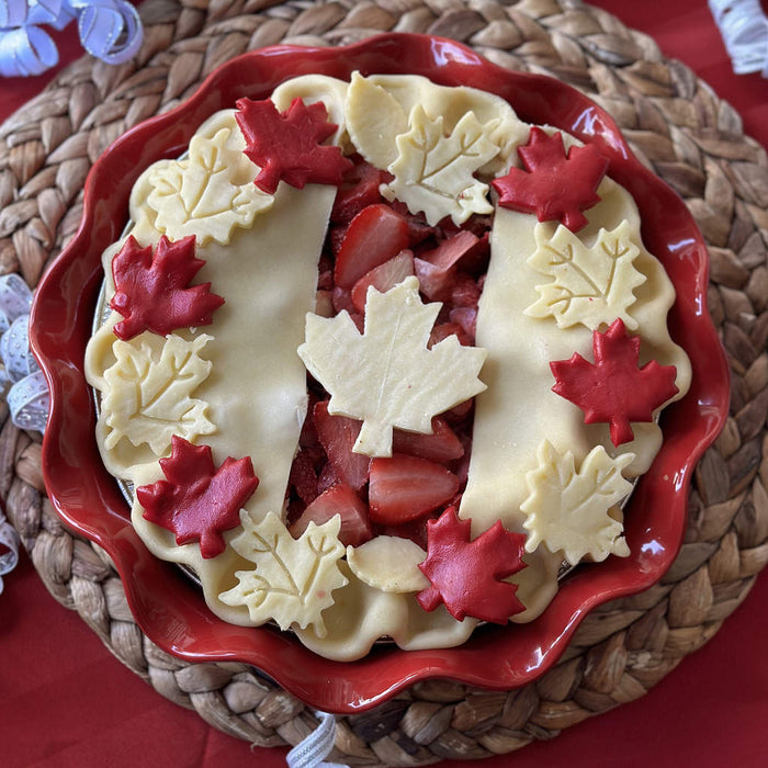 Canada Day Cherry Berry Pie