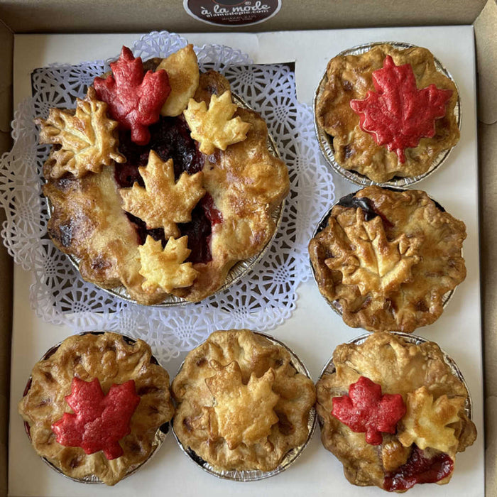 Canada Day Cherry Berry Pie
