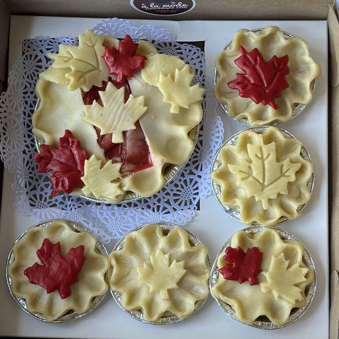 Canada Day Cherry Berry Pie