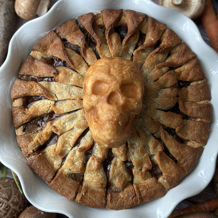 Halloween Mushroom Bourguignon Pie (GF)