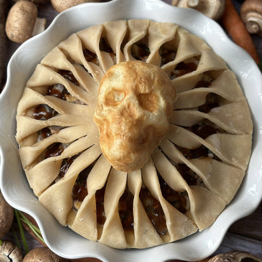 Halloween Mushroom Bourguignon Pie (GF)