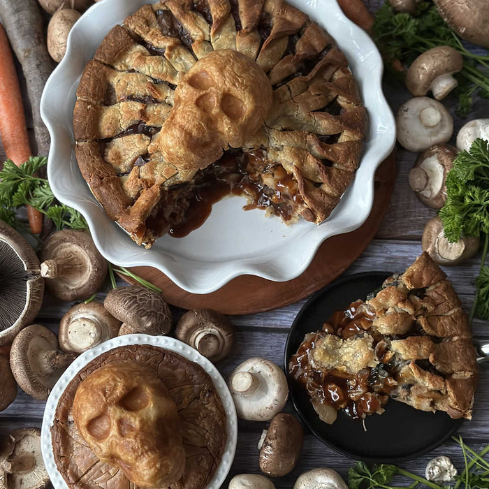 Halloween Mushroom Bourguignon Pie (GF)