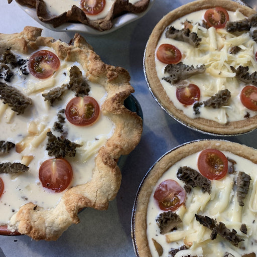 Vegan GF Morel Wild Mushroom Quiche (V)(GF)
