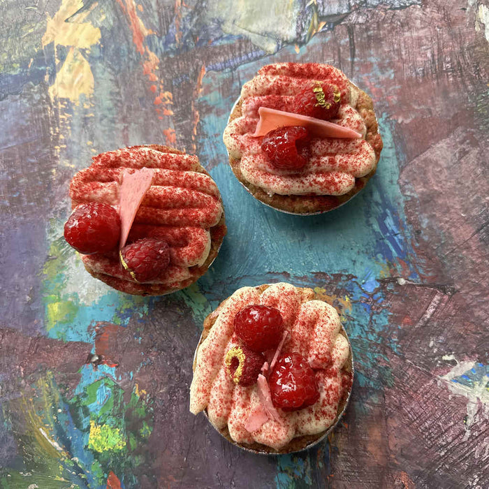 Raspberry Tiramisu Pie