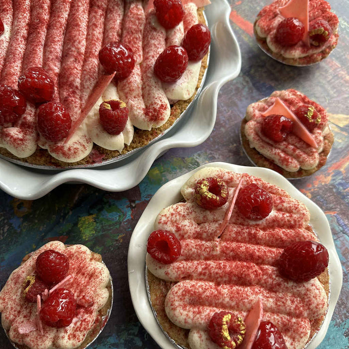 Raspberry Tiramisu Pie