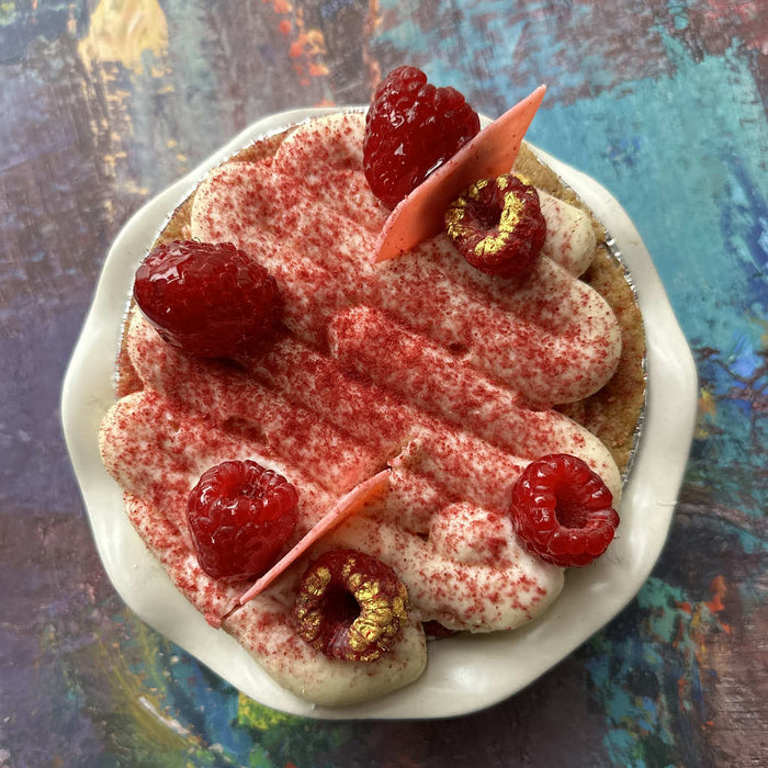 Raspberry Tiramisu Pie