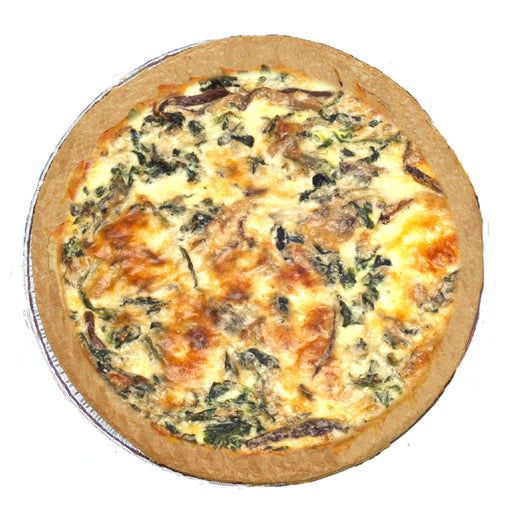 Wild Mushroom Quiche (V)