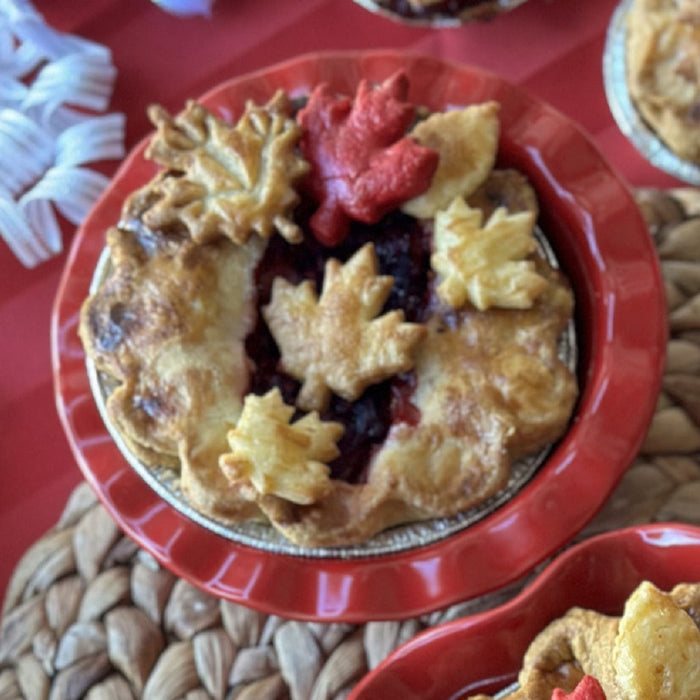 Canada Day Cherry Berry Pie