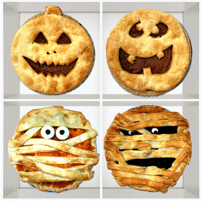 Halloween 4 Individual Pies Box (Veggie)