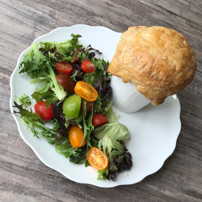 Mushroom Pot Pie w/Salad and Side Dish (V)