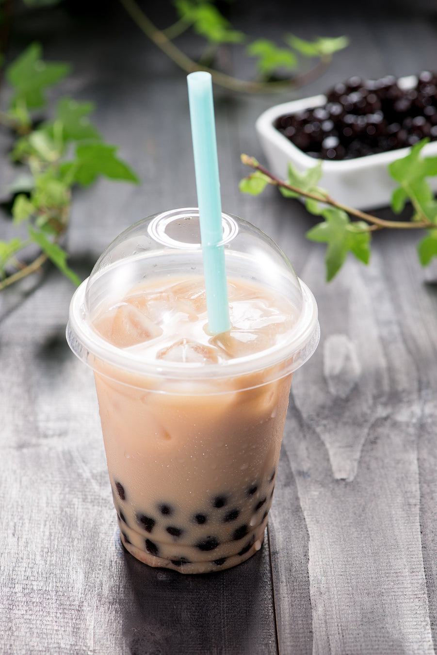 A La Mode's homemade bubble tea/ boba in a to-go cup