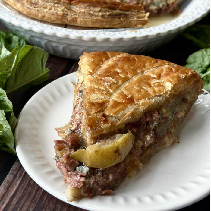 Pear Beef Blue Cheese Pie — A La Mode Restaurant Ltd.