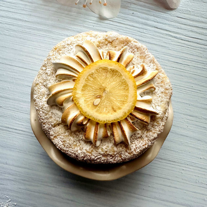 Crinkle Lemon Curd Pie