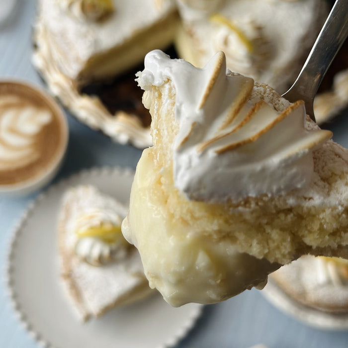 Crinkle Lemon Curd Pie