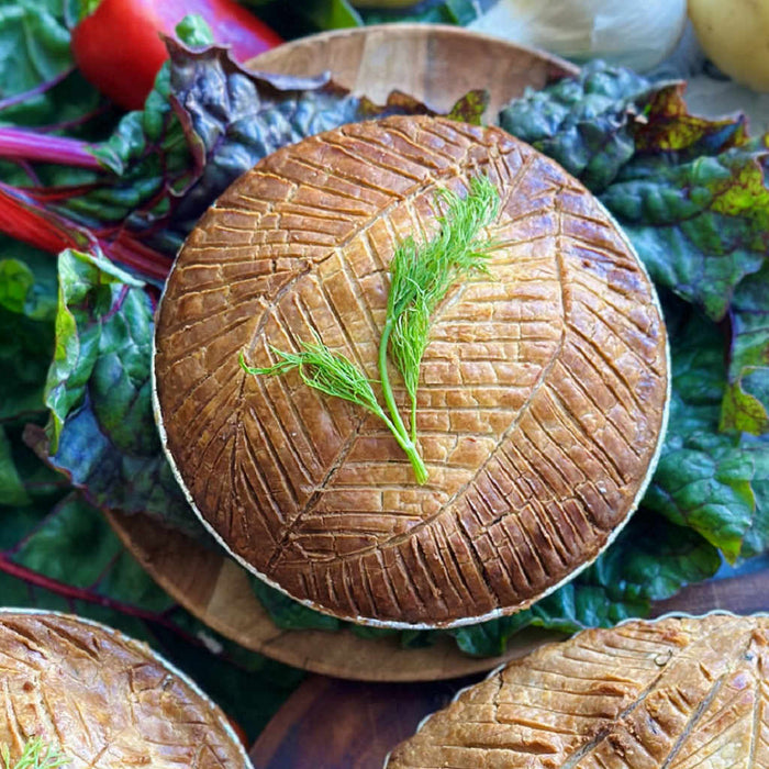 Gluten Friendly Salmon Kale Scalloped Potato Pie