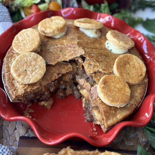 Vegan Meatball Canadian Poutine Pie (GF)(VG)