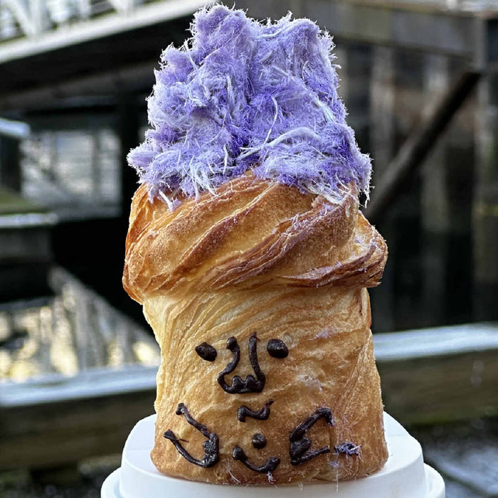 Lavender Angel Hair Cruffin Croissant