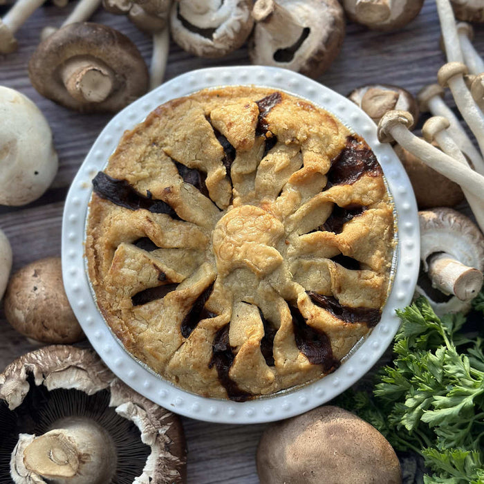 Mushroom Bourguignon Pie (Gluten Friendly)