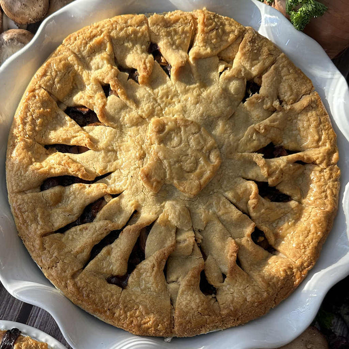 Mushroom Bourguignon Pie (Gluten Friendly)