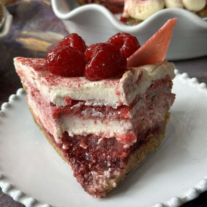 Raspberry Tiramisu Pie