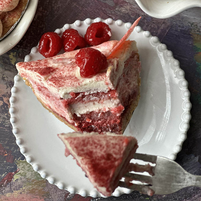 Raspberry Tiramisu Pie