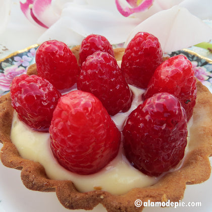 Raspberry Individual Tart (V)(GF) — A La Mode Restaurant Ltd.
