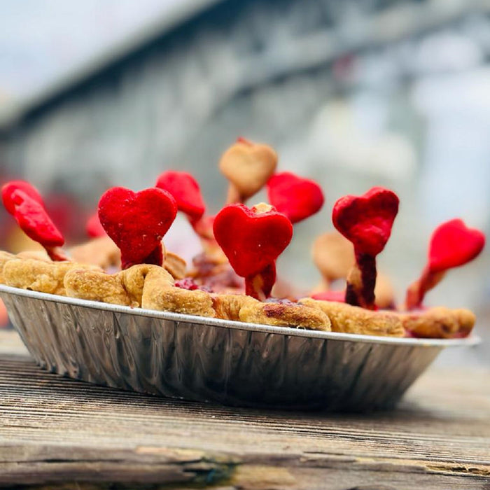 Valentine and Family Day Cherry Rhubarb Fries Pie