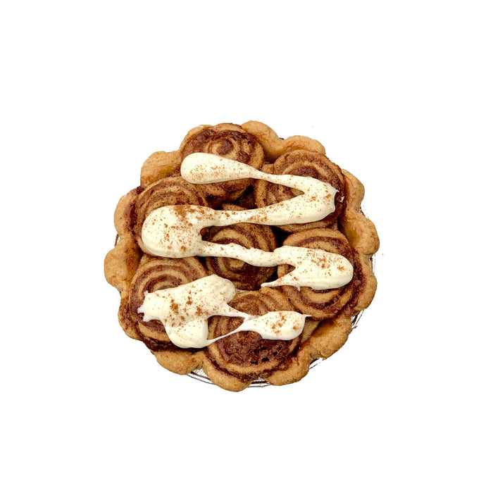 Cinnamon Roll Apple Pie (V)