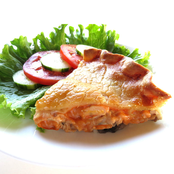 Breakfast Pie with Salad