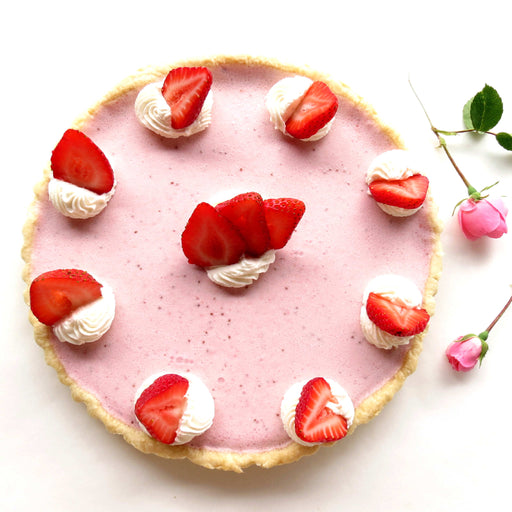 Summer Strawberry Curd Tart (V)