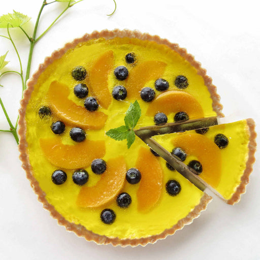Peach Blueberry Transparent Tart