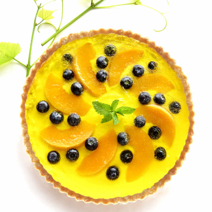 Peach Blueberry Transparent Tart