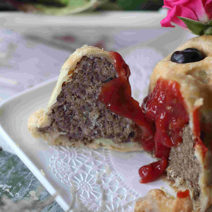 Tortiere Pie-rate Skull (Halloween Meat Loaf Pie)