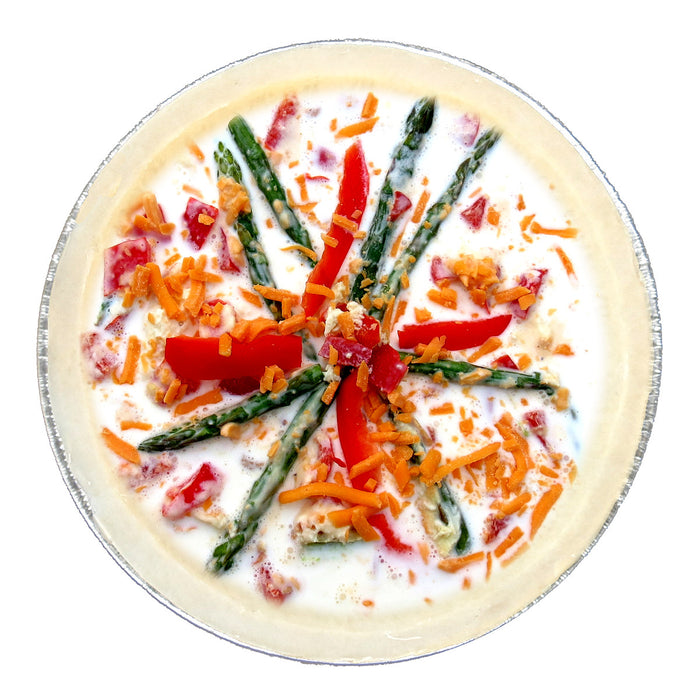 Asparagus & Red Pepper Quiche