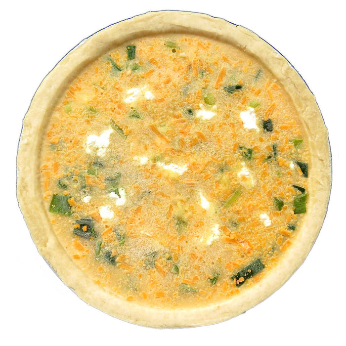 Leek & Goat Cheese Quiche (V)