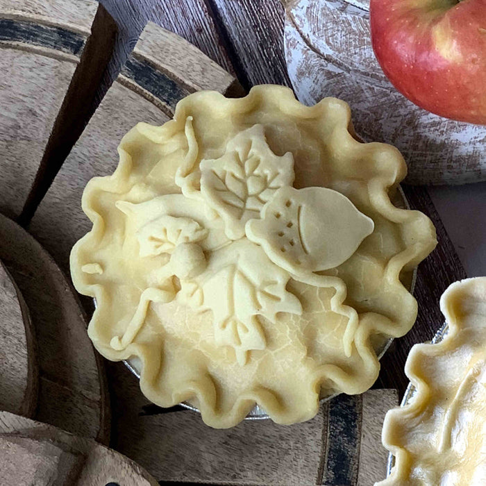 Fall Themed Decorated Signature Apple Pie  (V)