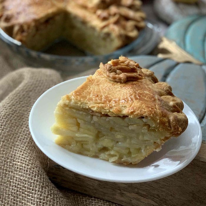 Fall Themed Decorated Signature Apple Pie  (V)