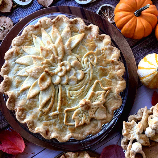 Thanksgiving Themed Decorated Holiday Turkey Pie