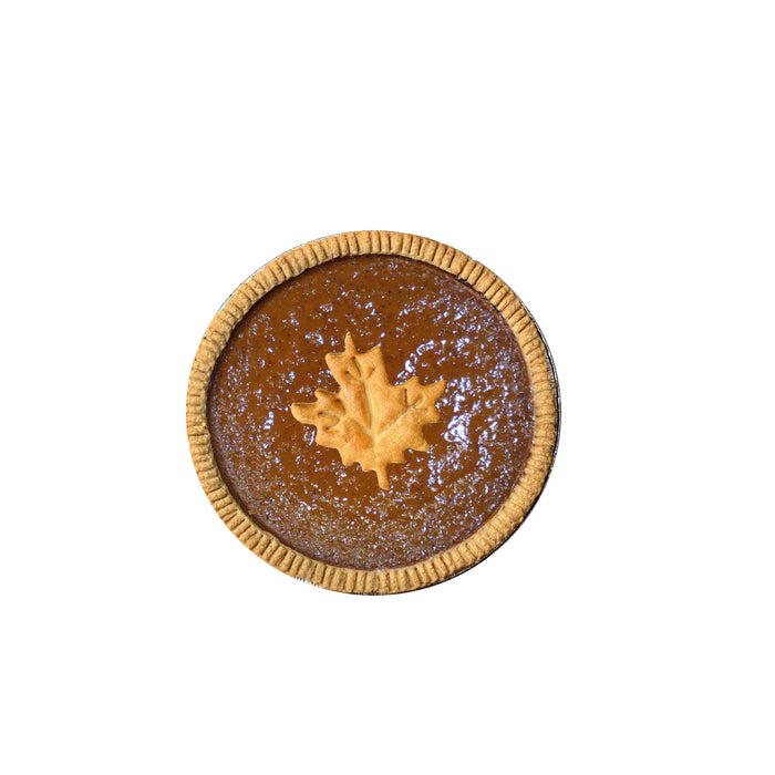Vegan Gluten-Free Pumpkin Pie Decorated (VG)(GF)
