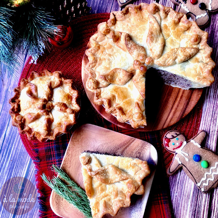 Decorated Tourtiere Pie (French Canadian Meat Pie)