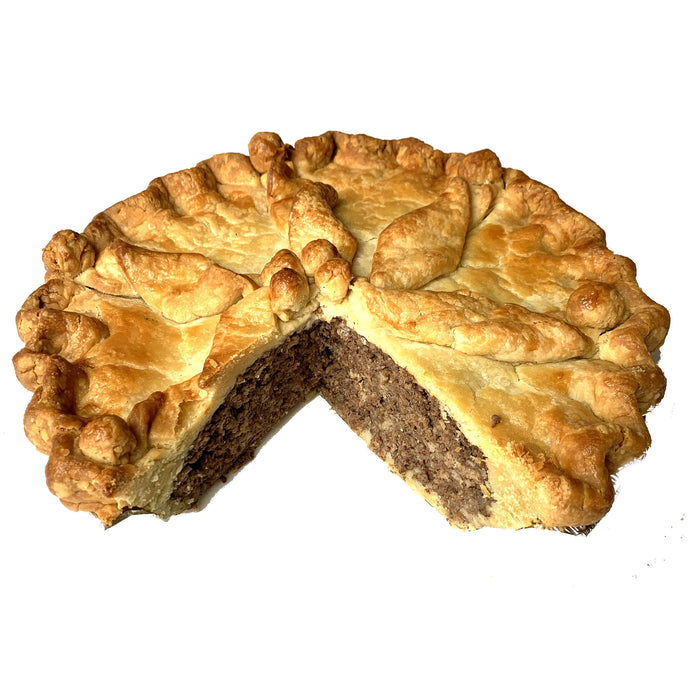 Decorated Tourtiere Pie (French Canadian Meat Pie)